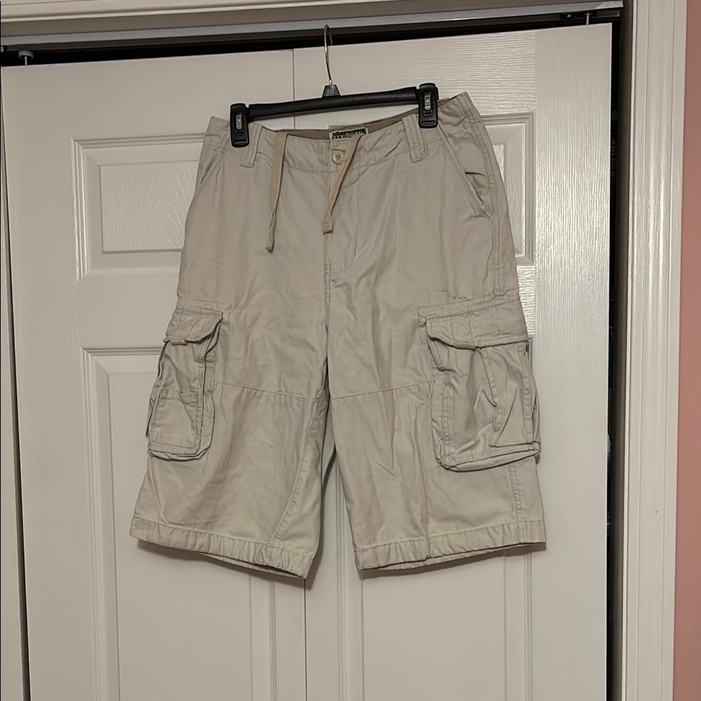 Route 66 Tan Cargo Shorts Relaxed Fit